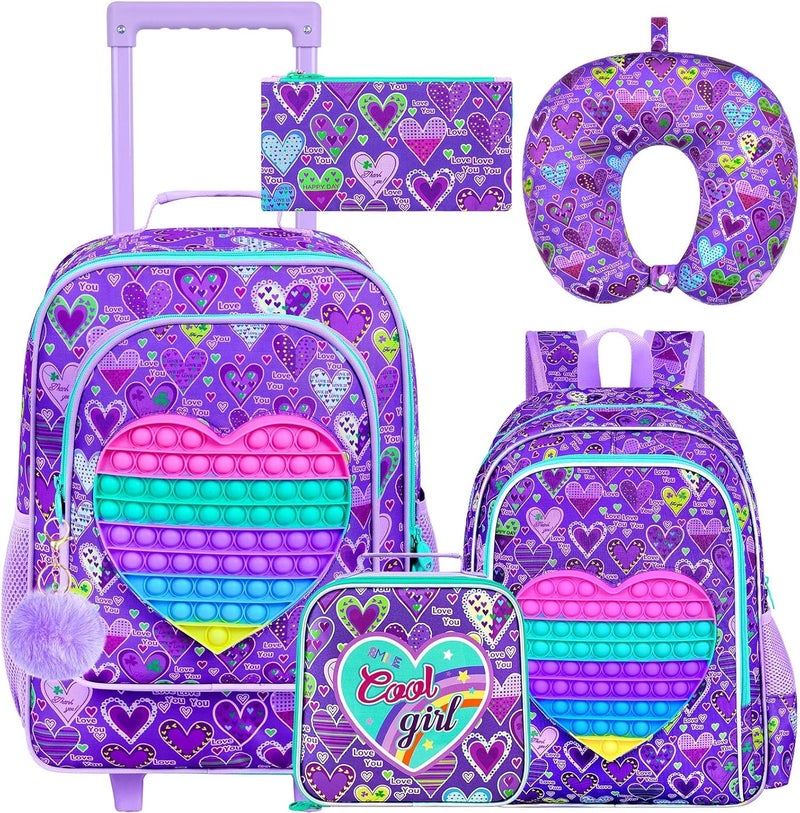 GXTVO Kids Suitcase with Wheels for Girls and Boys, Rolling Carry on Luggage for Toddler Children - Image 1
